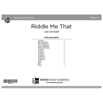 Riddle Me That (Score)