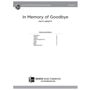 In Memory of Goodbye (Score)