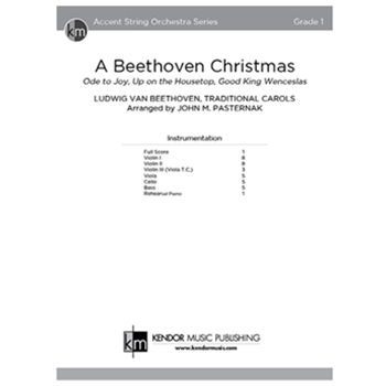 A Beethoven Christmas (Score) Ode to Joy from Symphony No. 9, Up on the Housetop, Good King Wenceslas