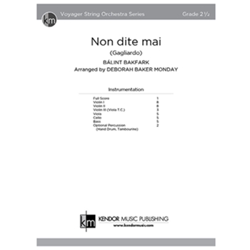 Non dite mai (Gagliardo)