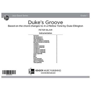 Duke's Groove Based on the chord changes to In a Mellow Tone by Duke Ellington