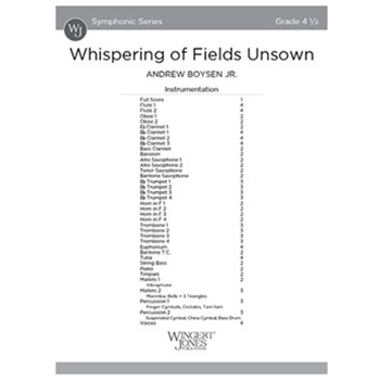 Whispering of Fields Unsown (Score)