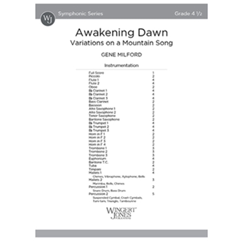 Awakening Dawn (Score) Variations on a Mountain Song