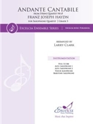 Andante Cantabile for Saxophone Quartet by Haydn Joseph - Clark Larry - for Saxophone Quartet