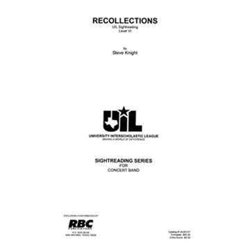 Recollections (2007) by Knight Steve for Full Score