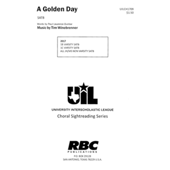 Golden Day A by Winebrenner Tim for SATB