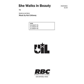 She Walks in Beauty by Callaway Kat for TB