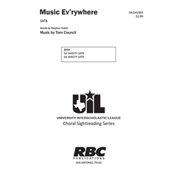 Music Ev'rywhere by for SATB