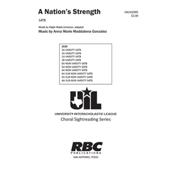 Nation's Strength by Gonzalez for SATB