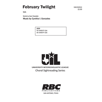 February Twilight by Gonzales for SSA