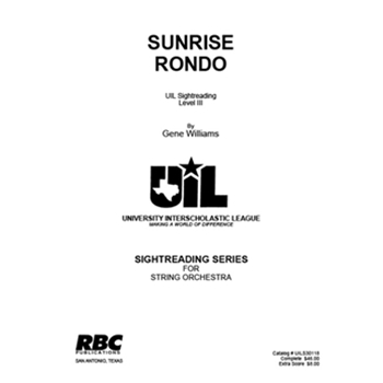 Sunrise Rondo by Williams for String Orchestra (2018 Lev 3)