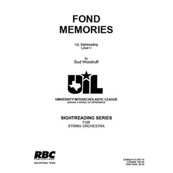 Fond Memories by Woodruff Bud for String Orchestra