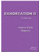 Simpson: Exhortation II for Oboe Solo by for oboe