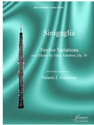 Sinigaglia: Twelve Variations for oboe & piano on a theme by Schubert op. 19 by for Oboe and Piano