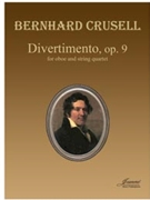 Crusell: Divertimento for Oboe & String Quartet (score) by for oboe 2 vi