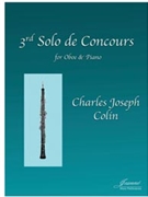 Colin: 3rd Solo de Concours by for Oboe and Piano