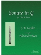 Loeillet (Beon/Anderson): Sonate in G for oboe and piano by for Oboe and Piano