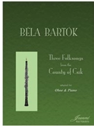 Bartok: Three Folksongs from the County of Csik (adapted for oboe and piano) by for Oboe and Piano