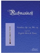 Rachmaninoff: Vocalise for English Horn and Piano by for EH Piano