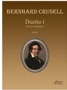 Crusell (Anderson): Duetto I for two clarinets (parts) by for 2 Clarinet