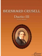 Crusell (Anderson): Duetto III for two clarinets (score) by for 2 Clarinet