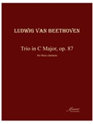 Beethoven (Anderson): Trio in C Major op. 87 (3 clarinets) score by for Score