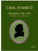Stamitz: Quartet in E-flat Major op. 8/4 for clarinet and strings (score) by for Score