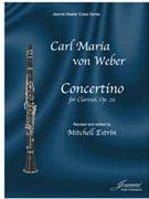 Weber (Estrin): Concertino for Clarinet Op. 26 by for Clarinet