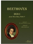 Beethoven (Anderson) Duo I WoO 27 adapted for clarinet and bass clarinet by for Clarinet