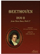 Beethoven (Anderson) Duo II WoO 27 adapted for clarinet and bass clarinet by for Clarinet