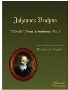 Brahms (Wright): Finale to Symphony No. 3 arr. for clarinet choir by for Clarinet c