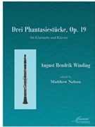 Winding (Nelson): Three Fantasy Pieces op. 19 for clarinet and piano by for Clarinet