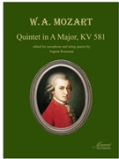 Mozart (Rousseau): Quintet in A Major KV 581 for saxophone and string quartet (parts) by for Alto Saxop