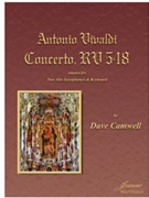 Vivaldi (Camwell): Concerto RV548 for Two Alto Saxophones and Keyboard by for 2 Alto Saxophones