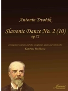 Dvorak (Pavlikova): Slavonic Dance No. 2, Op. 72 for soprano and alto saxophones, piano and cello