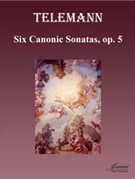 Telemann/Anderson: Six Canonic Sonatas op. 5 (bass clef) Version A by for 2 equal ba