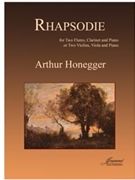 Honegger: Rhapsodie by for Flute Duet