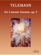Telemann/Anderson: Six Canonic Sonatas op. 5 (bass clef) Version B by for 2 equal ba