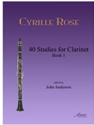 Rose: 40 Studies - Book 1 (Jeanne) by for Clarinet m