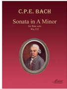 Bach C.P.E.: Sonata in A Minor for flute Wq 132 (Jeanne) by for Flute