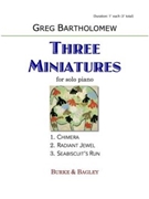 Three Miniatures for solo piano by Bartholomew Greg for Piano Solo