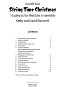 String Time Christmas by Blackwell Kathy for Double Bass
