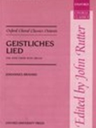 Geistliches Lied by Brahms Johannes - Rutter John - for SATB and Organ