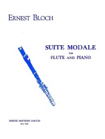 Suite Modale by Bloch Ernest for Flute and Piano