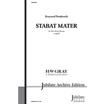 Stabat Mater by Penderecki Krzysztof for SATB a cappella