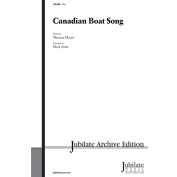 Canadian Boat Song by French Folk Song - Sirett Mark - for Choir