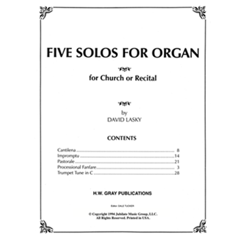 Five Solos for Organ