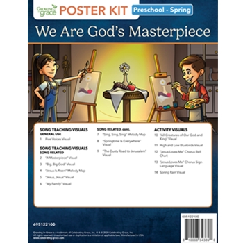 We Are God's Masterpiece Preschool Curriculum (Spring) Poster Kit