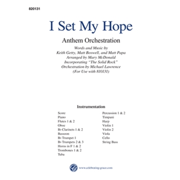 I Set My Hope Orchestration