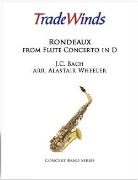 Rondeaux from Flute Concerto in D by Bach Johann Christian - Wheeler Alistar - for Flute Solo w/ Band